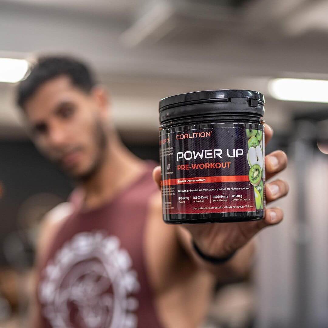 PRE - WORKOUT POWER UP - BOISSON PRÉ - ENTRAÎNEMENT - Coalition
