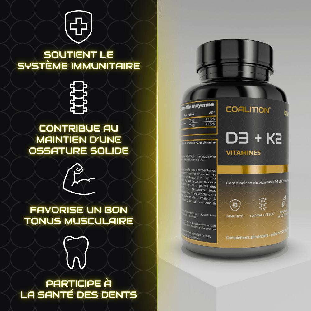 VITAMINES D3 + K2 - Coalition