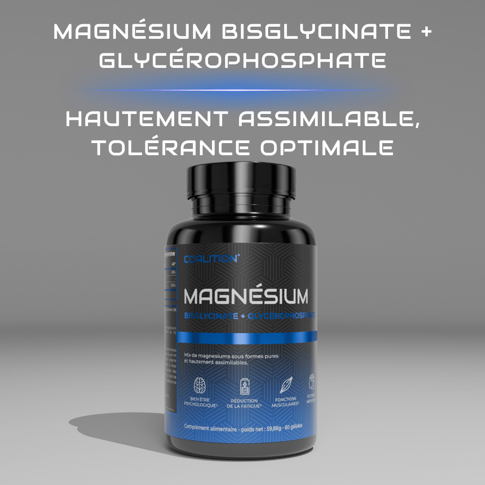 MAGNÉSIUM BISGLYCINATE + GLYCÉROPHOSPHATE - Coalition