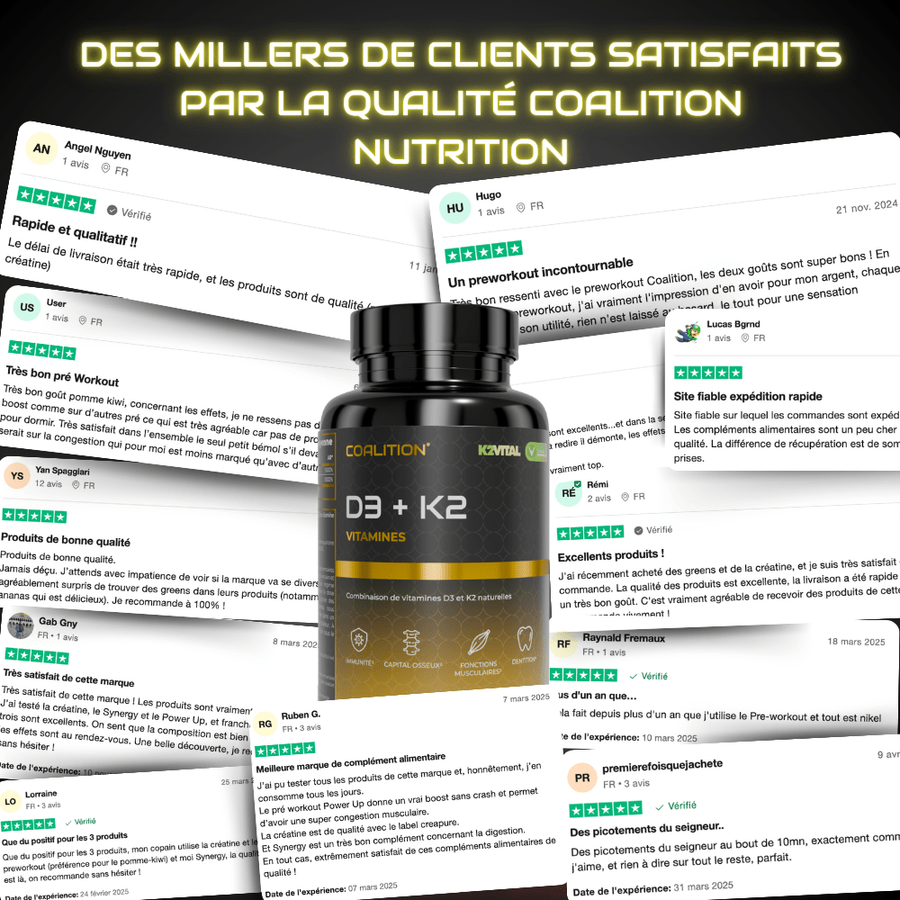 VITAMINES D3 + K2 - Coalition