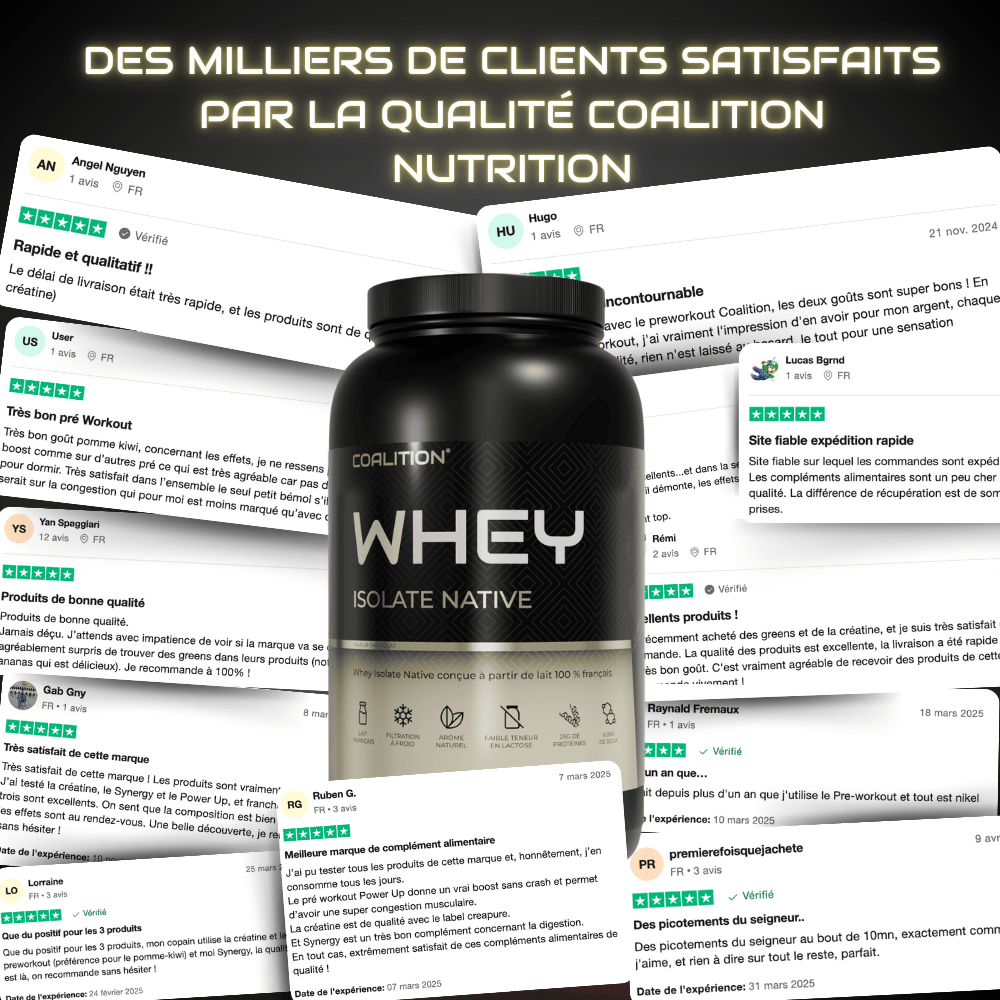 WHEY ISOLATE NATIVE – 100 % LAIT FRANÇAIS - Coalition